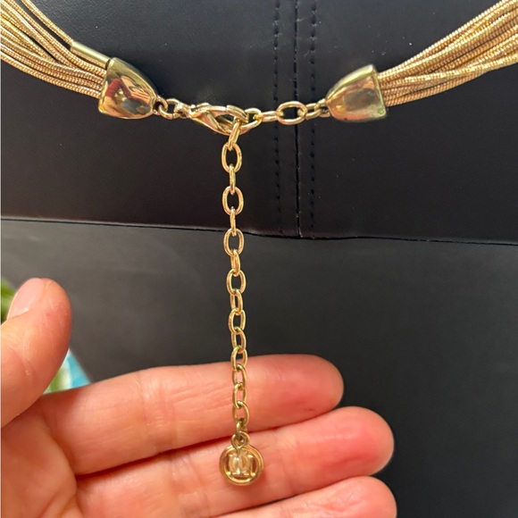 Vintage Elegant Gold Multi-Strand Necklace, Dana Buchman - Picture 4 of 8